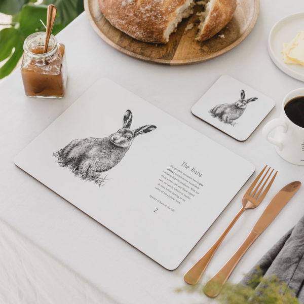 Creature Candy placemat - hare