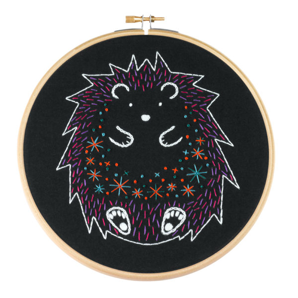 Hawthorn-handmade-black-hedgehog-embroidery-kit-1-ptes