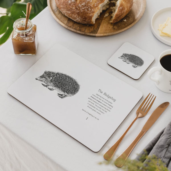 Creature Candy placemat - hedgehog