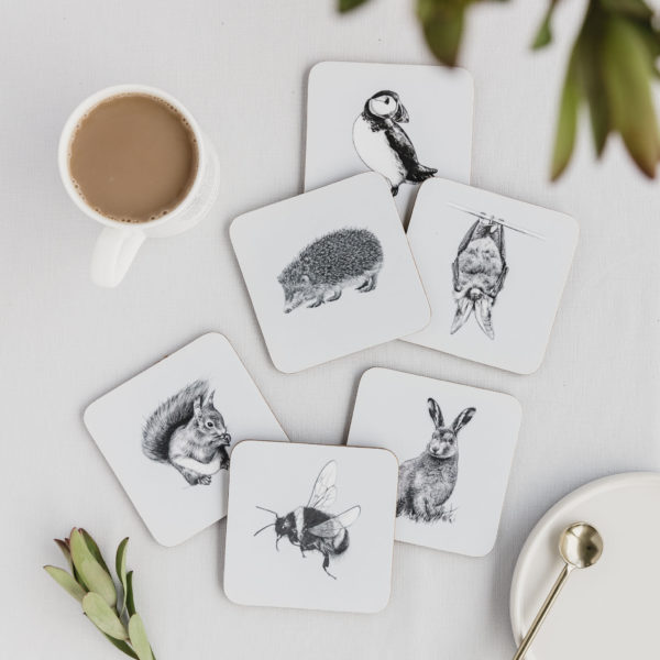 Creature Candy - set of 6 coasters