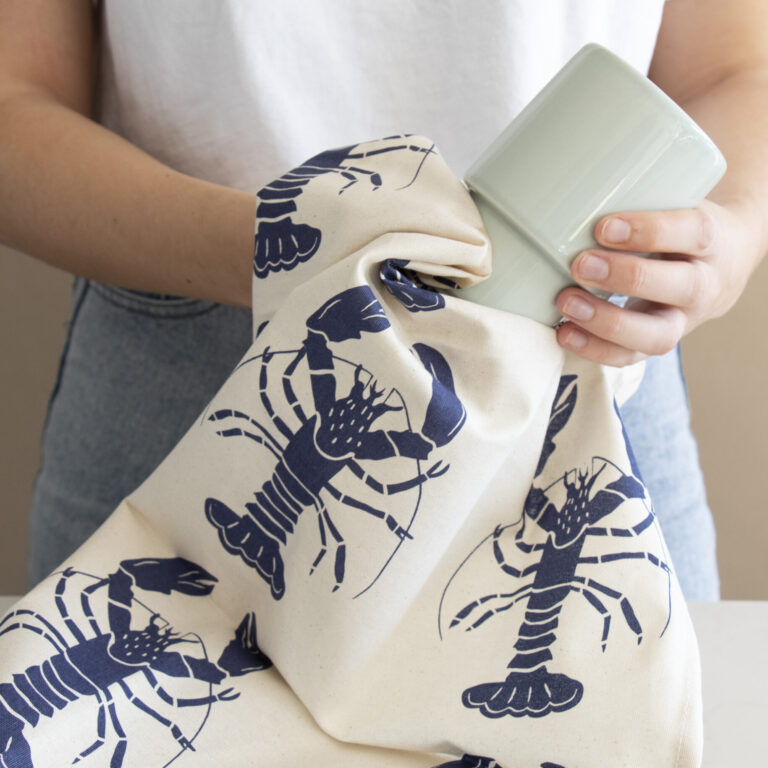 Lobster tea towel