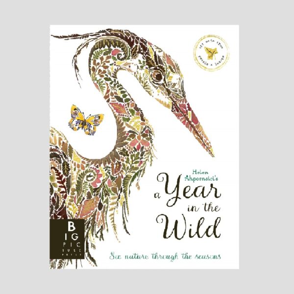 A year in the wild - front cover, grey background