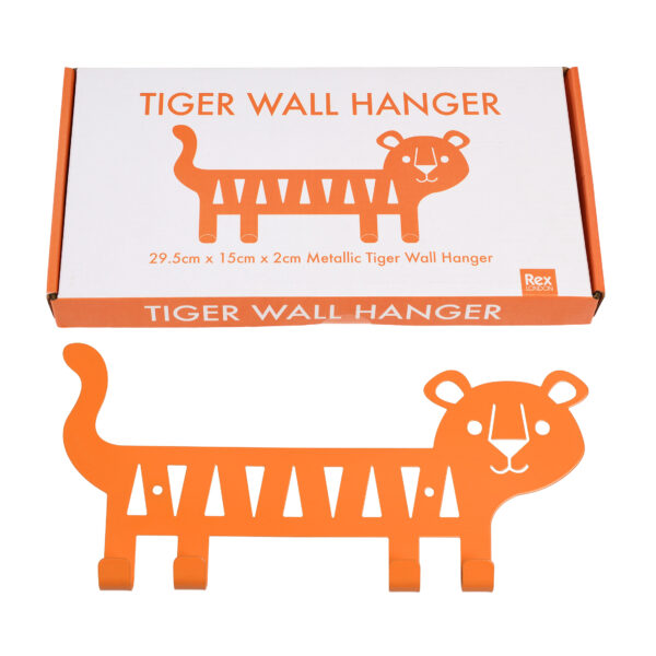 Metal tiger wall hanger box packaging