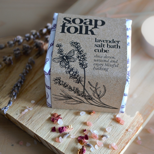 Lavender Bath Salt Cube